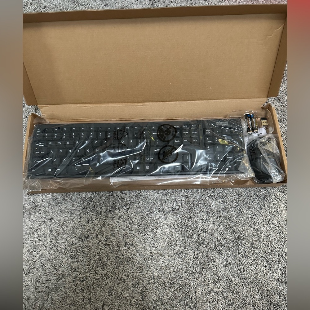 Lenovo 100 USB-A Wireless Computer Keyboard and Mouse